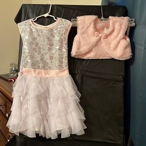 2 piece ruffle jacket dress (J/T)